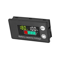 Battery Monitor Meter With LCD Display 12v 24v 36v 48v 60v 72v For Marine Boat
