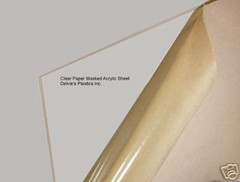 1 Sheet 1/8″ Clear Cast Acrylic Plexiglass 12″ x 12″