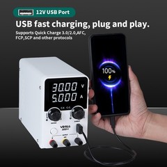 YIHUA 305D-V DC Power Supply 0-30V 0-5A Adjustable Digital Lab Bench Supply