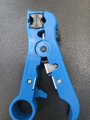 RG59 RG6 RG11 RG7 Coax Cable Stripper UTP Coaxial Cutting Wire Stripping Blue
