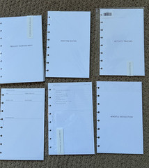 Cloth and Paper Half Letter Bundle including Clear Vinyl Cover and Accessories