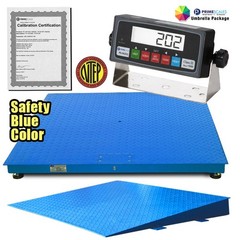 Shipping Floor Scale 60×60 10000 lb Platform w/ Ramp