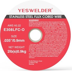 Stainless Flux Core MIG Wire E308LFC-O .030/.035″ 2LB 2-Pack