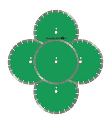 5 Pack Premium 14″ Diamond Saw Blades: Ideal for Concrete, Brick, Block, Stone