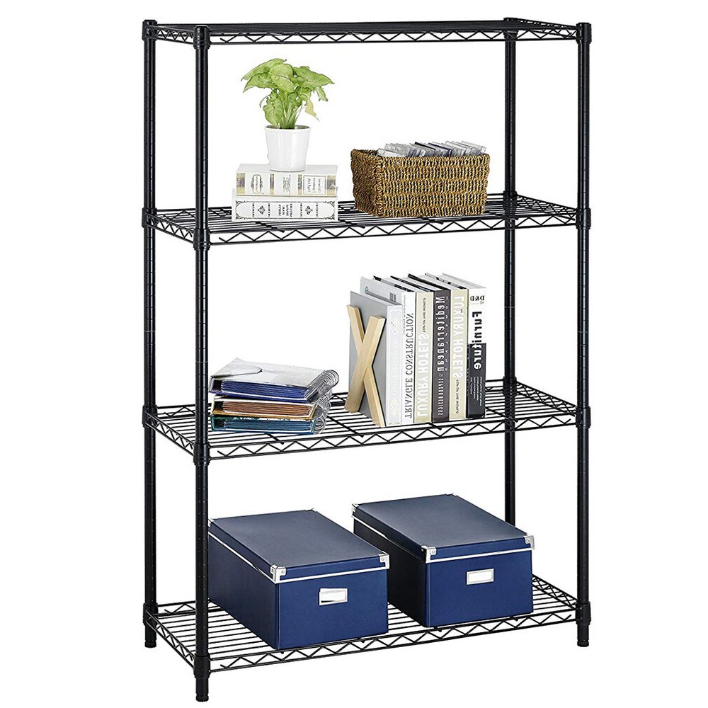 4 Tier Shelving Unit NSF Wire Shelf Metal Large Storage Shelves Heavy Duty Heigh