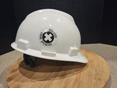 MSA Safety 495736 V-Gard Front Brim Size Medium Hard Hat Type 1 Class E Ratchet