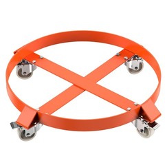 55 Gal Drum Dolly Heavy Duty Barrel Cart 1000/1250lbs with Swivel Casters Steel