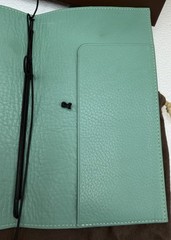 Gillio Firenze Giramondo Regular Epoca Aqua Leather TN Cover Box Bag 275/02-810