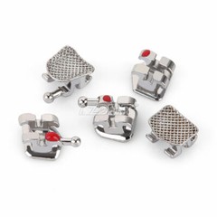 10Pack Dental Orthodontic Metal Brackets Braces Mini Roth.022 Hooks 3-4-5