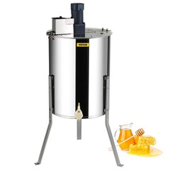 Electric Honey Extractor, 4/8 Frames Honey Spinner Extractor, Stainless Steel B