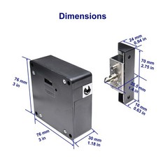Programmable RFID Hidden Cabinet Lock with DIY Installation and Key Cards