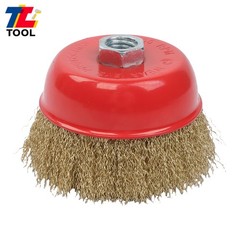 6 Pack Wire Cup Brush 4″ Coarse Crimped Cup Brush for Grinders with 5/8″ Arbor