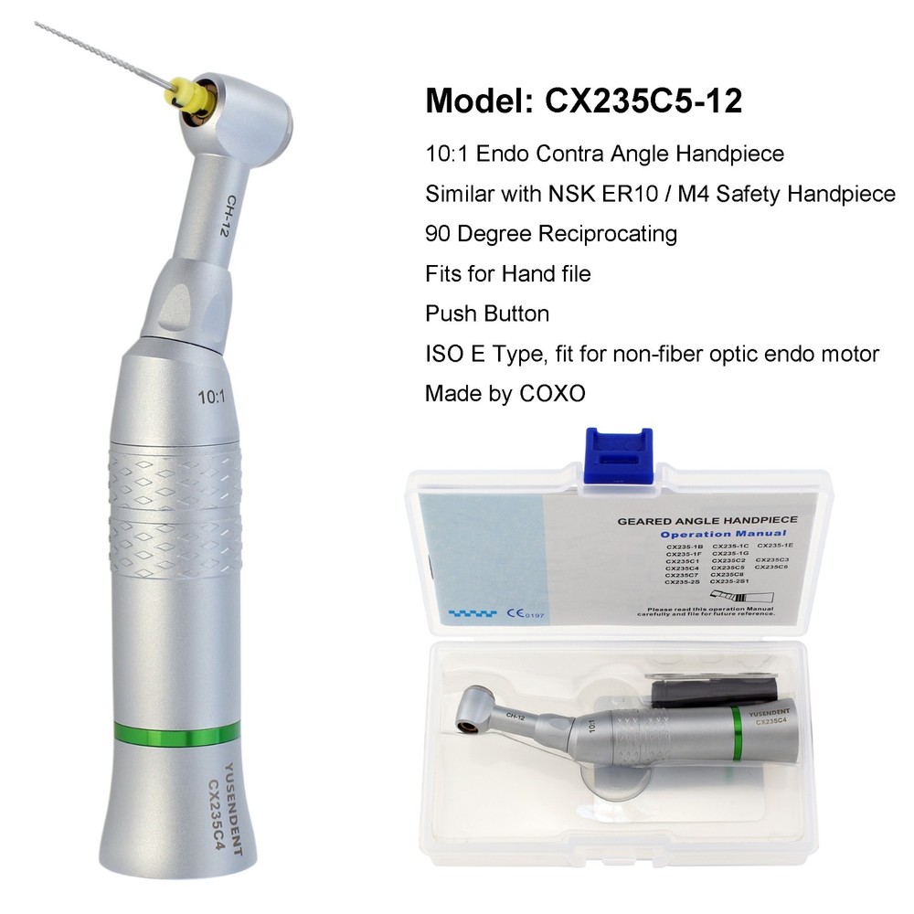 Dental M4 Reciprocating Endo Handpiece 10:1 8:1 6:1 16:1 Contra Angle SybronEndo