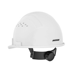 Jackson Safety Advantage Front Brim Hard Hat, Vented, 4-Pt. Ratchet Suspension