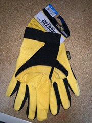 TWO PAIR of Heavy Duty Grain Deerskin / Spandex Back Gloves – 86400 X-Large