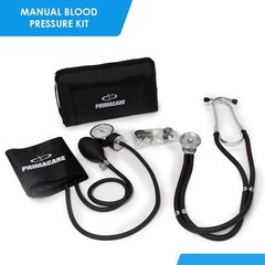 Blood Pressure Monitor Manual Aneroid Sphygmomanometer Stethoscope Black Sprague