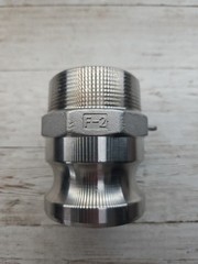 USASEALING 2″ Type F Camlock Fitting Male Adapter to 2 Inch Male NPT SS304