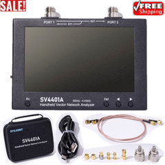 SV4401A 50KHz-4.4GHz Handheld Vector Network Analyzer Antenna 7″ 100DB Dynamic
