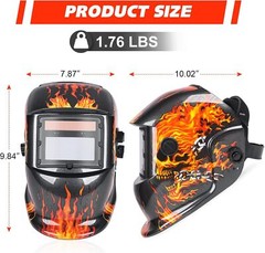 Auto Welders Darkening Helmet Welding Mask Solar Powered ARC TIG MIG Grinding
