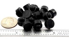 Large Rubber Push-in Ridged Stem Bumpers 1/2″ Diam – Feet – Fits 1/4″ Hole