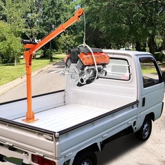 1100 lbs Electric Pickup Truck Crane Hoist Crane 360° Truck-Mounted Crane
