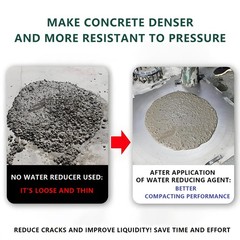 Concrete Super Plasticizer, Concrete Admixture, 8 Ounces High Range Water Red…
