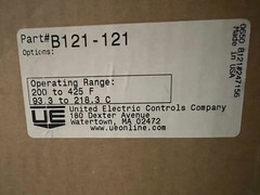 UNITED ELECTRIC CONTROLS COMPANY B121-121 EXPLOSION PROOF TEMPERATURE SWITCH