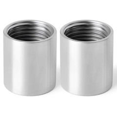 10PCS 304 Stainless Steel Cast Pipe Fitting, Coupling, 1/4″ X 1/4″ NPT Female Th
