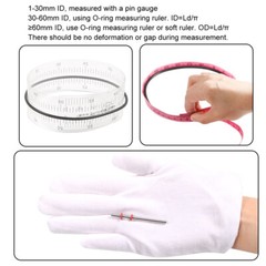 225pcs Silicone Rubber O-Ring Assortment Kit Metric VMQ Sealing Gasket Set Red