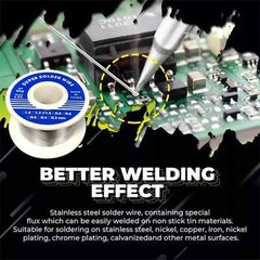 2PCS Aluminum Stainless Steel Lighter Solder Wire Soldering Wire Tool Lead Free