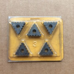 NIB TriPhase Carbide Indexable Cutters 3T50 5-Pack – NOS