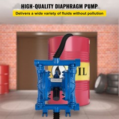 VEVOR Air-Operated Double Diaphragm Pump 1/2″ Inlet Cast iron Nitrile Diaphragm