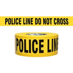 Presco 3 Mil Barricade Tape: 3 in. x 1000 ft. (POLICE LINE DO NOT CROSS)