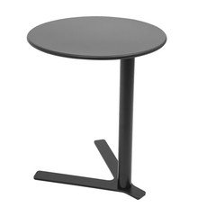 Side Table 22 Inches High Y-shaped Base Circular Top 88 Pounds Capacity Saving