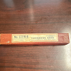 Starrett Thickness Gage No. 172M-B (The L.S. Starrett Co. Athol, Mass.)
