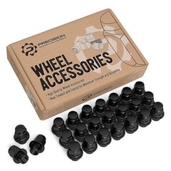 24pcs Black Mag Style Lug Nuts – 12×1.25 Thread Size – 1.5 inch L Color: Black