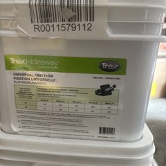 Partial Bucket Contains 556 Trex Hideaway Hidden Deck Fasteners 300 sq.ft. NEW