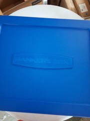 Bankers Box Heavy Duty Plastic File Box with Hanging Rails, Letter/Legal, 1 Pack
