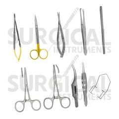 10 Pcs Veterinary Ophthalmic Set German Grade Surgical Instruments Kit