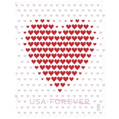 United States Postal Service Made Of Hearts Sheet Of 20 Forever First Class