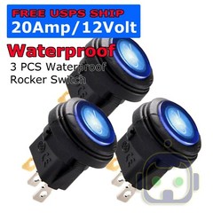 Toggle Switch Heavy Duty 20A 12V SPST 2 Terminal ON/OFF Car Waterproof Boot ATV