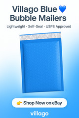 4×8 Bubble Mailers Poly Padded Envelopes Self Seal Shipping Pack Blue