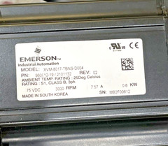 Emerson XVM-8017-TBNS-D004 600watt 3000rpm 24V Brake AC Servo Motor