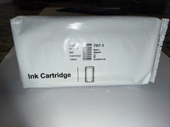 787-1 PITNEY BOWES GENUINE Red Fluorescent Ink Cartridge
