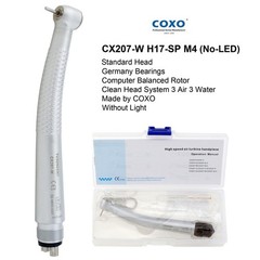 COXO Dental High Speed Handpiece 4 Hole LED Turbine E Generator Mini Head CX207