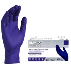 AMMEX Nitrile Disposable Exam Gloves 3 Mil Latex-Free, Case Of 1000, Medium