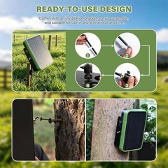 0.5J 10Mile Solar Power Fence Charger 5.5W Electric Fence Energizer Livestock US