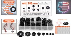 PSHZZ 280 PCS Rubber Grommets Kit, Rubber Hole Grommet Gaskets Assortment for…