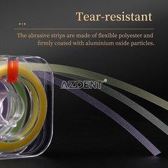 Dental Polishing Strips Resin Coarse Medium Fine 4mm colour-coded grit sizes