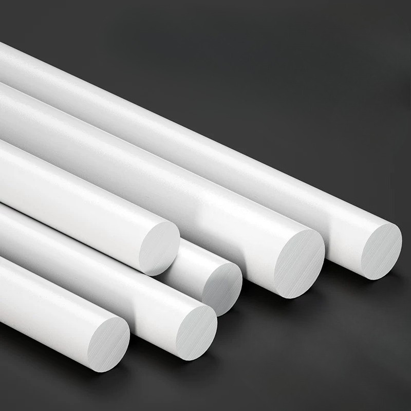 White PVC Solid Round Rod Acid and Alkali Resistant PVC Rod Material
